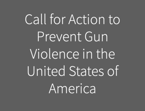 Call for Action to Prevent Gun Violence in the United States of America